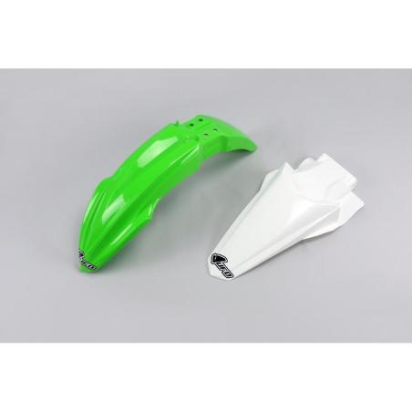 UFO  : Kit guardabarros delantero & Trasero OEM Color  Kawasaki KX85