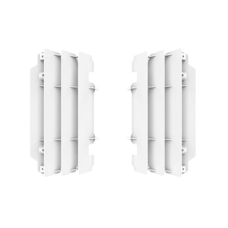 POLISPORT 8472500003 : Cubre radiador POLISPORT - blanco Kawasaki KX250