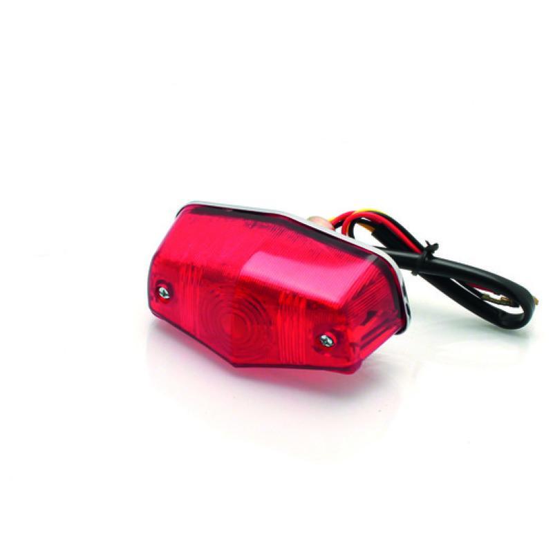 BIHR 7A999R0S2B : Piloto trasero BIHR homologado Mini-Lucas cromado P21 - 5W/12V