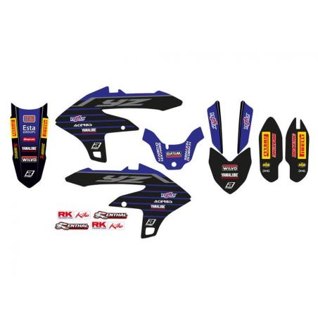 BLACKBIRD 2252R11 : Kit de adhesivos BLACKBIRD Replica Yamaha Racing 22