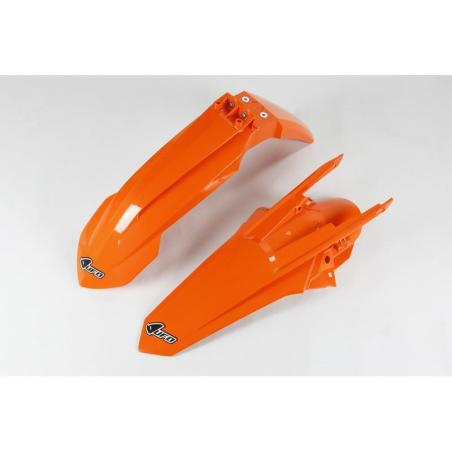 UFO  : Kit guardabarros delantero & Trasero UFO OEM Color naranja KTM
