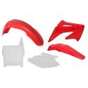 RACETECH R-KITCR0-OEM-503 : RACETECH Plastic Kit OEM Color Red/White Honda CR125R/250R