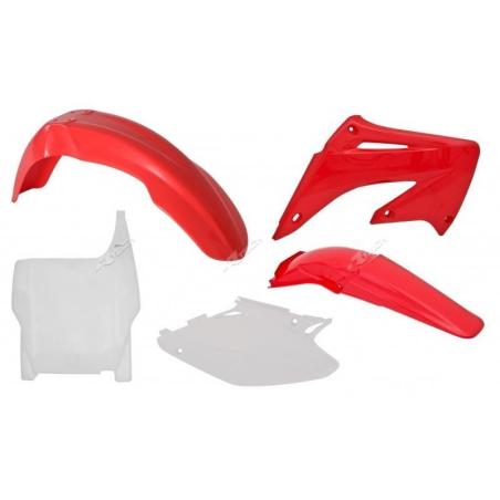 RACETECH R-KITCR0-OEM-503 : RACETECH Plastic Kit OEM Color Red/White Honda CR125R/250R