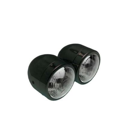 BIHR A006-DB : Doble óptica universal BIHR Ø90mm negro