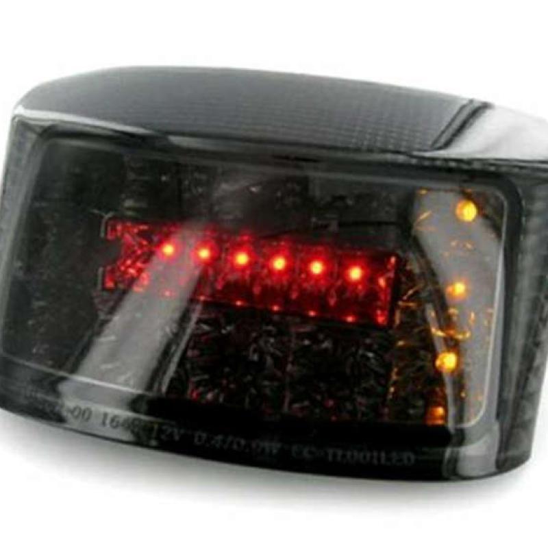 V PARTS 601B1M095B : Piloto trasero con intermitentes integrados V PARTS LED ahumado MBK/Yamaha