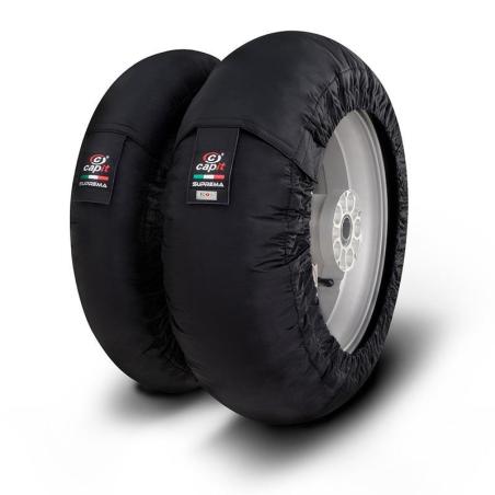 CAPIT S2P010201 : Calentadores CAPIT Suprema Spina negro (Del. 90-95/17” / Tras. 115-120-125/17”)