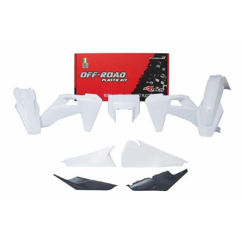 RACETECH R-KITHSQ-OEM-520 : Kit plastica RACETECH Blanco/Antracita Husqvarna TE / FE