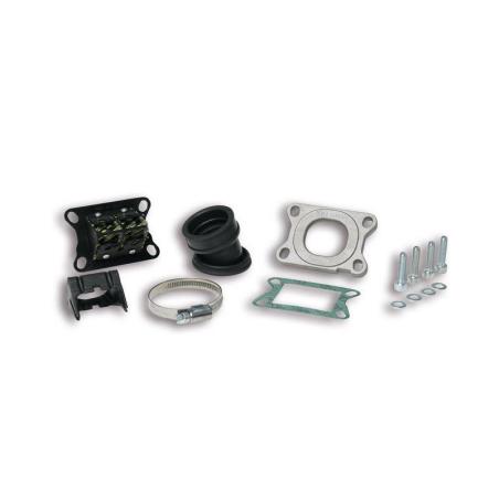 MALOSSI 2013801 : Sistema de admisión MALOSSI X360 MHR inclinado Ø28-35mm longitud 27mm - Motor Derbi / Minarelli