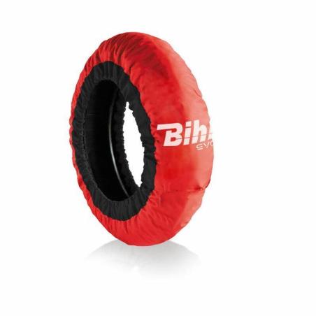 BIHR SBK-A-RED : Calentadores BIHR neumático Delantero 120 / Trasero 180-200mm Rojo