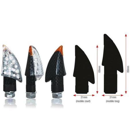 BIHR A10-50043 : Juego de intermitentes LED BIHR Blade (brazo largo)