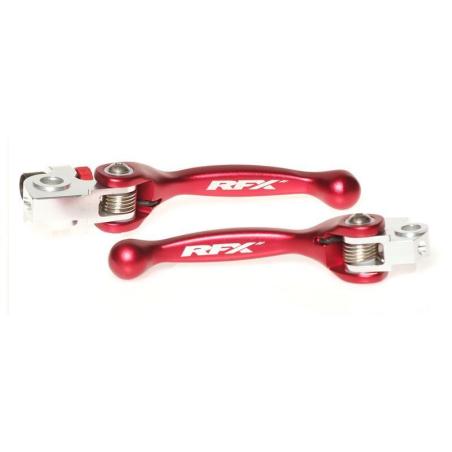 RFX FXFL6000055RD : Juego de manetas flexibles forjadas RFX Race (Rojo) AJP Trials Todos (no Sherco)