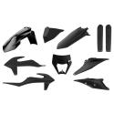 POLISPORT 91017 : Kit de plásticos POLISPORT negro - KTM EXC/EXC-F