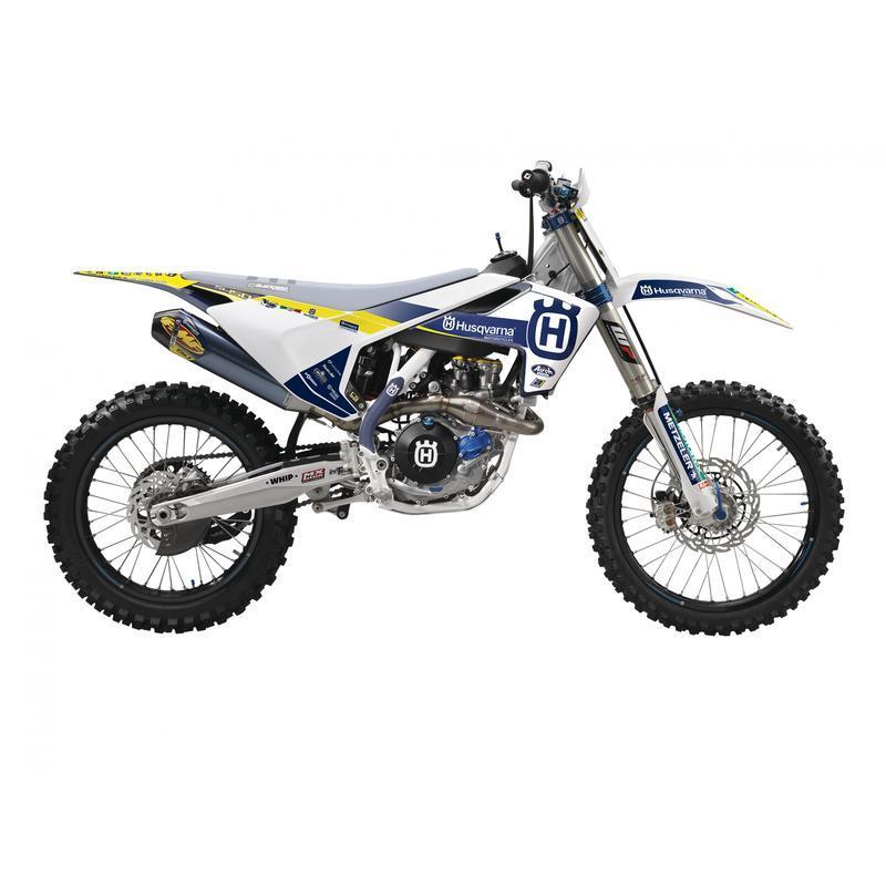 BLACKBIRD 8616R6 : Kit de adhesivos + funda de asiento BLACKBIRD Replica Trophy 22 - Husqvarna FC/FE/TC/TE