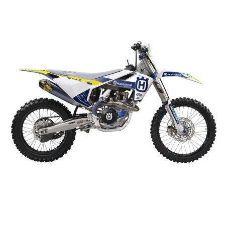 BLACKBIRD 8616R6 : Kit de adhesivos + funda de asiento BLACKBIRD Replica Trophy 22 - Husqvarna FC/FE/TC/TE
