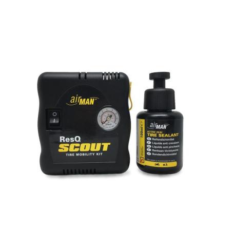 AIRMAN RESQSCOUTVO : Compresor de aire + Sellador de neumáticos AIRMAN