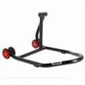 BIHR  : Caballete monobrazo derecho BIHR Home Track color negro mate y ruedas rojas