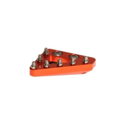 RFX FXRB9010199OR : Puntera de pedal de freno trasero macizo CNC RFX Pro de repuesto (naranja)