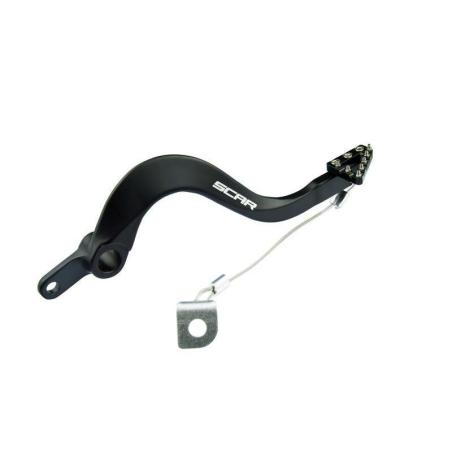 SCAR RBP303BK : Pedal de freno SCAR negro - Kawasaki KX