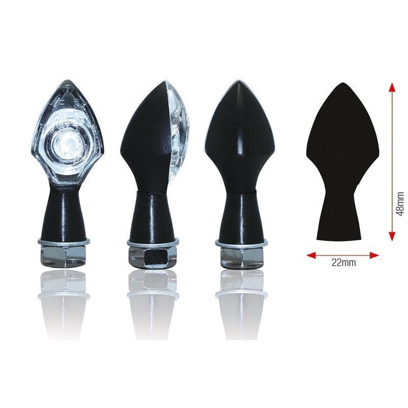 BIHR TL-TJ-058-2BLACK : Juego de intermitentes LED BIHR Power