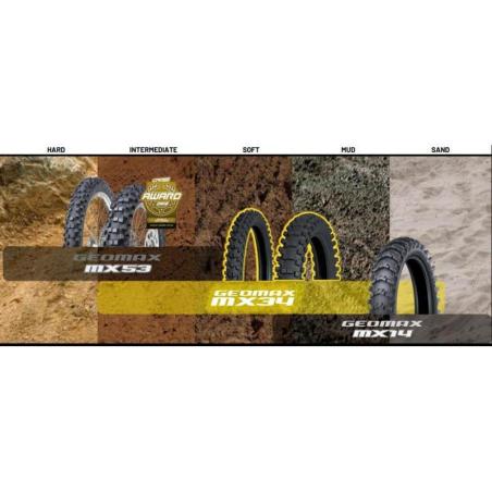 DUNLOP 640327 : Neumático DUNLOP GEOMAX MX34 100/90-19 M/C NHS 57M TT