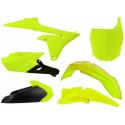 RACETECH R-KITYZF-GF0-614 : RACETECH Plastic Kit Neon Yellow/Black Yamaha YZ250F/450F