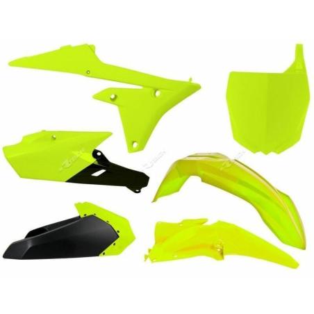 RACETECH R-KITYZF-GF0-614 : RACETECH Plastic Kit Neon Yellow/Black Yamaha YZ250F/450F