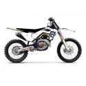 BLACKBIRD 8616AA : Kit de adhesivos + funda de asiento BLACKBIRD Retro - Husqvarna FC/TC