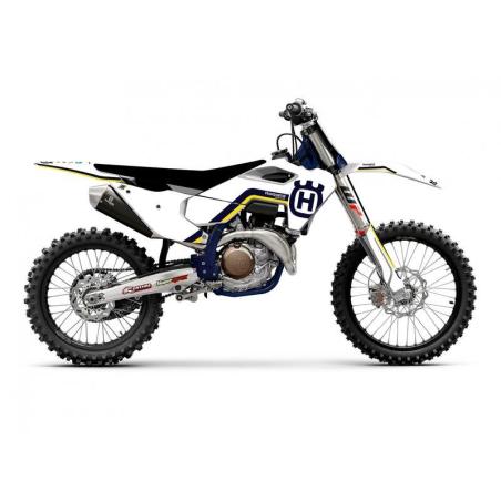 BLACKBIRD 8616AA : Kit de adhesivos + funda de asiento BLACKBIRD Retro - Husqvarna FC/TC