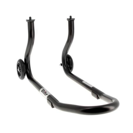 BIHR  : Caballete delantero BIHR Home Track color negro mate y ruedas negras