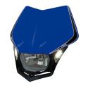 RACETECH R-MASKBLNR009 : Careta con faro RACETECH led