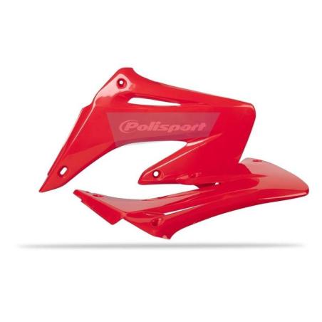 POLISPORT 8427000007 : Tapas de radiador POLISPORT rojo Honda CRF250R / CRF450R