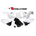 RACETECH R-KITYZ0-BN0-016 : RACETECH Revolution Plastic Kit + Gas Tank Black/White Yamaha YZ125/250