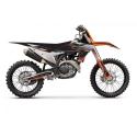 BLACKBIRD 8548Y : Kit de adhesivos + funda de asiento BLACKBIRD Mat Black - KTM SX/SX-F