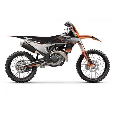 BLACKBIRD 8548Y : Kit de adhesivos + funda de asiento BLACKBIRD Mat Black - KTM SX/SX-F