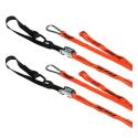 RFX FXTD3000055OR : Correas de amarre RFX Race Series 1.0 (naranja/negro) con bucle adicional y clip de mosquetón