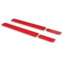 BIKE LIFT SW-516 : Extensiones laterales rojas estándar BIKE LIFT 210x30cm para MAX 504 - SW-516