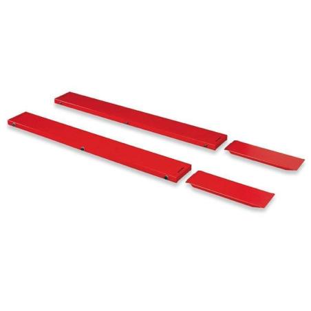 BIKE LIFT SW-516 : Extensiones laterales rojas estándar BIKE LIFT 210x30cm para MAX 504 - SW-516