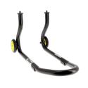 BIHR  : Caballete delantero BIHR Home Track color negro mate y ruedas amarillas