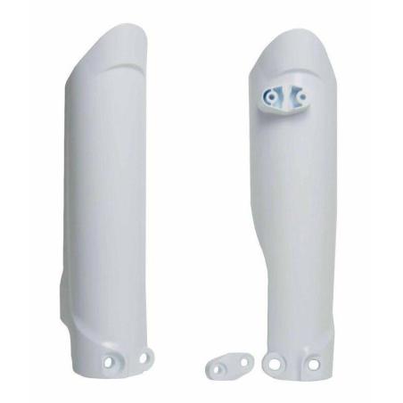 RACETECH R-PSKTMBN1965 : RACETECH Fork Protectors White Replica - KTM/Husqvarna