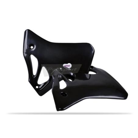POLISPORT 8410000002 : Tapas de radiador POLISPORT - negro Honda CRF250R / CRF450R