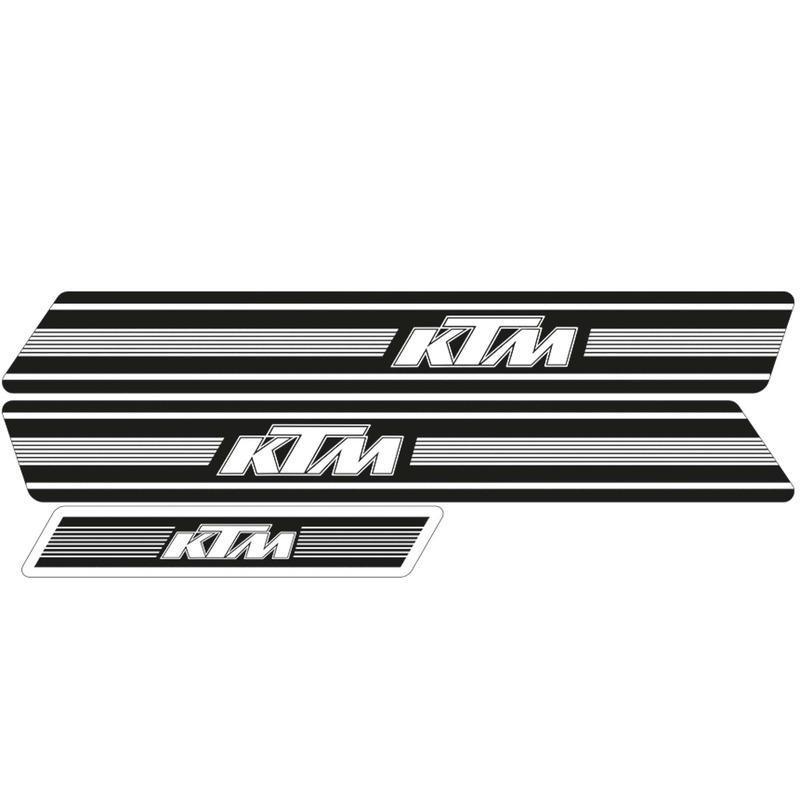 TECNOSEL 25V01/01 : Kit adhesivos TECNOSEL OEM KTM GS 74-76 fondo negro