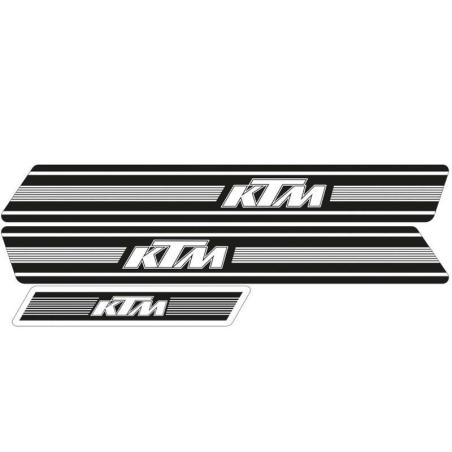 TECNOSEL 25V01/01 : Kit adhesivos TECNOSEL OEM KTM GS 74-76 fondo negro