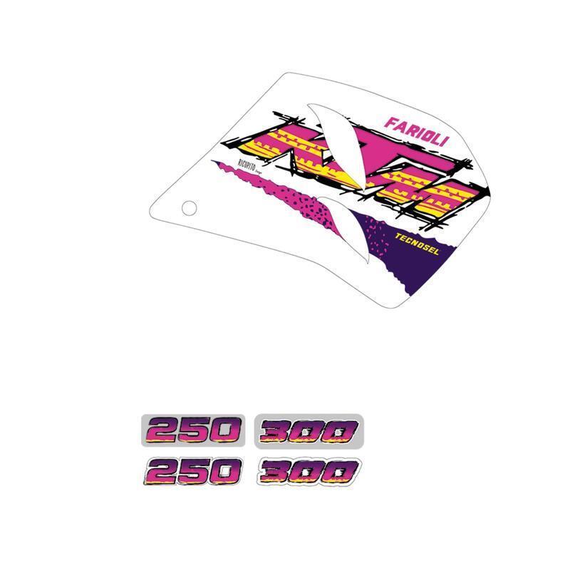 TECNOSEL 25V00 : Kit adhesivos TECNOSEL Replica Team KTM Enduro 1994