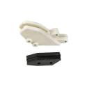 UFO  : UFO Chain Guide + Slider Kit Translucent White/Black Kawasaki KX125/250