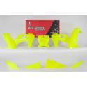 RACETECH R-KITHSQ-GF0-599 : RACETECH Plastic Kit Neon Yellow Husqvarna TC/FC