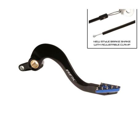 RFX FXRB4020199BU : Pedal de freno trasero RFX Pro ST (anodizado duro negro/azul) - Yamaha YZF/WRF 450