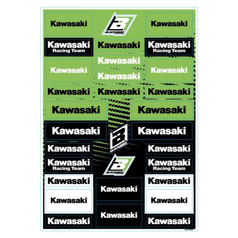 BLACKBIRD 5076KA : Hoja adhesiva de PVC BLACKBIRD - Kawasaki