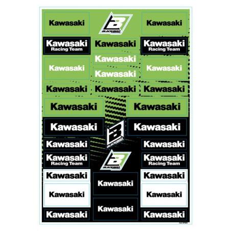 BLACKBIRD 5076KA : Hoja adhesiva de PVC BLACKBIRD - Kawasaki
