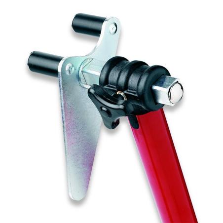 BIKE LIFT  : Caballete delantero universal BIKE LIFT rojo con soportes pivotantes