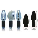 BIHR 01-070SCH : Juego de intermitentes LED BIHR Triangle (brazo corto)